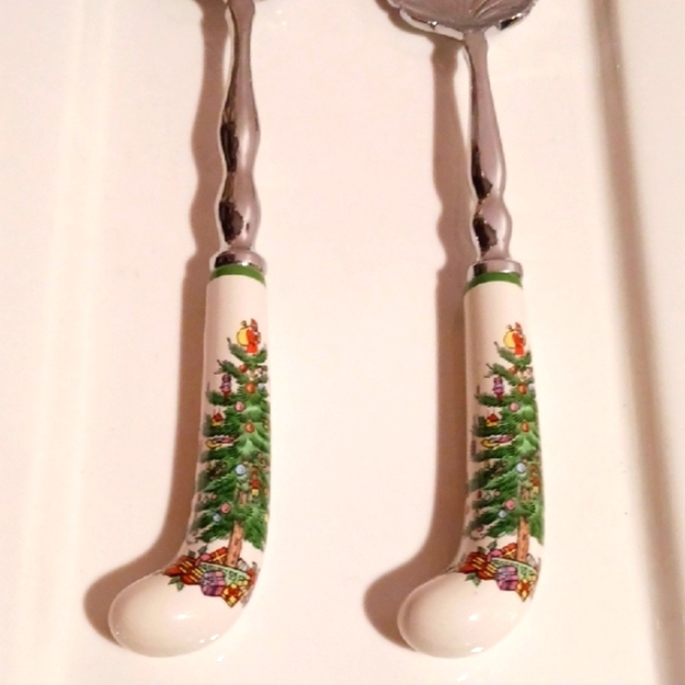 Stunning! Spode Holiday Tree Design Serving Set 🎄⚜️🎄⚜️🎄 - Picture 3 of 8
